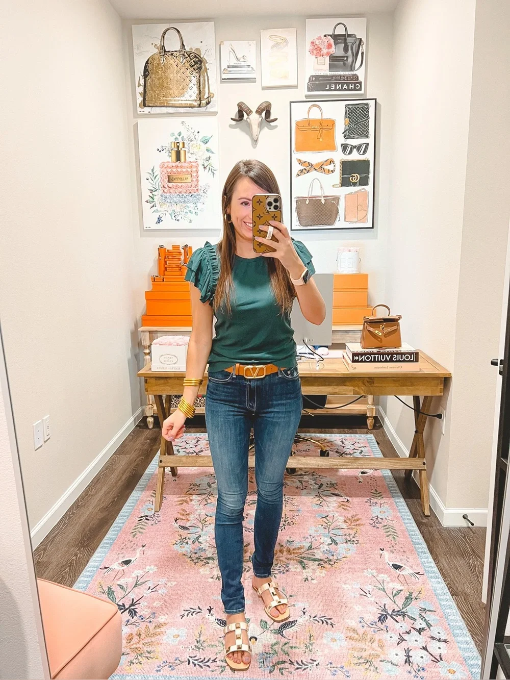 Mother the Looker jeans in Teaming Up